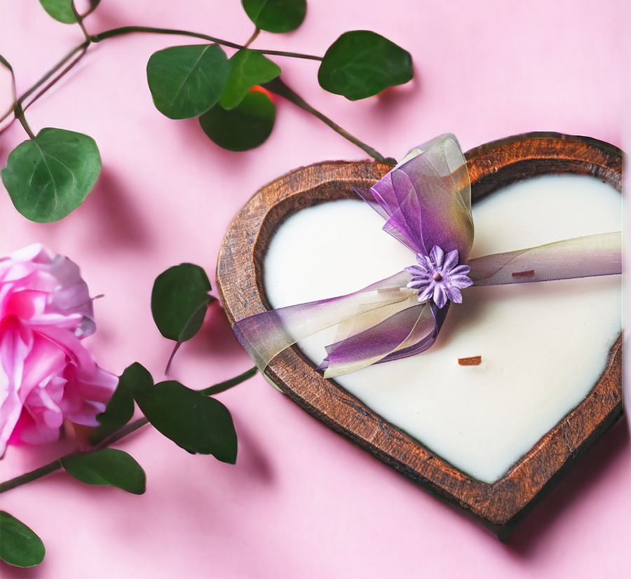 The Original Mini Heart Dough Bowl Candle - now in New Fire Pit! - A Joy Forever Bath + Body