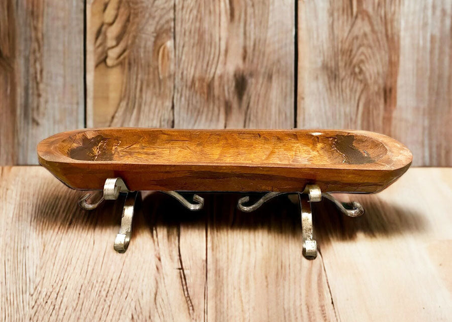 Wrought iron dough bowl candle stands - A Joy Forever Bath + Body