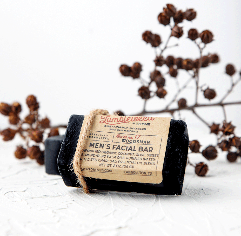 Men's Activated Charcoal Detox Facial Bar - A Joy Forever Bath + Body