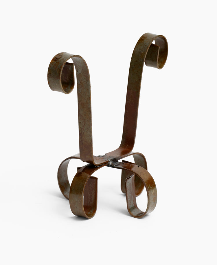 Wrought iron dough bowl candle stands - A Joy Forever Bath + Body