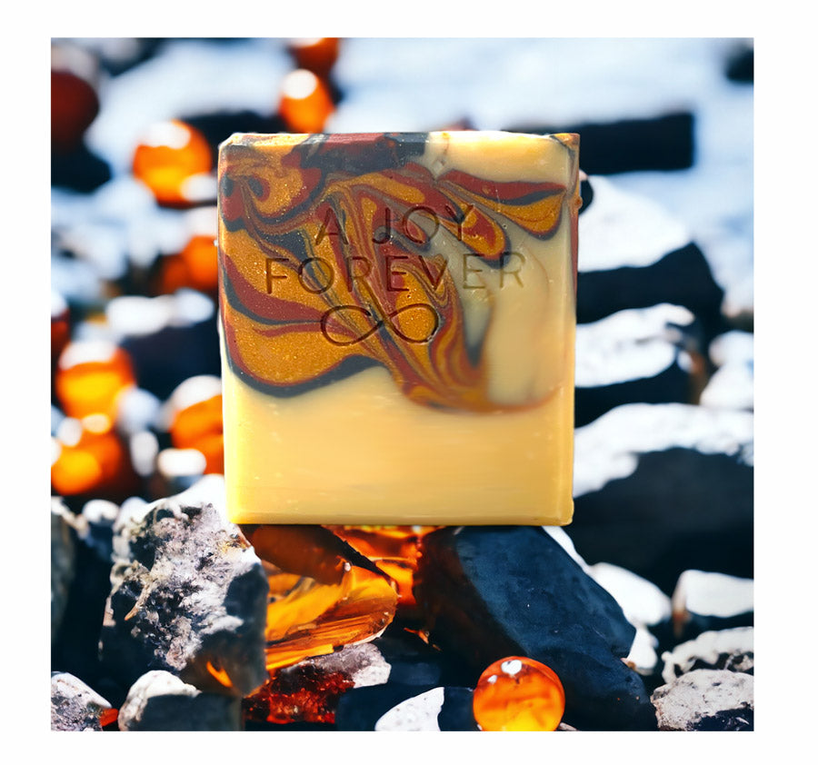 NEW Dark Amber + Musk Vegan Soap - A Joy Forever Bath + Body