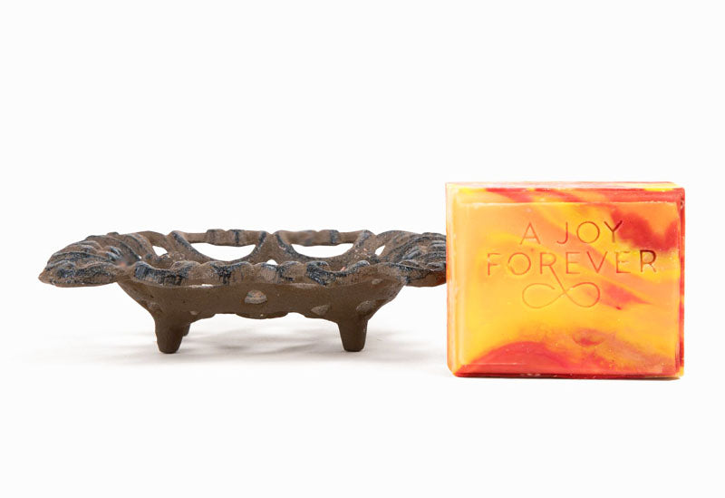 Wrought Iron and Reclaimed Wood Soap Dishes - A Joy Forever Bath + Body